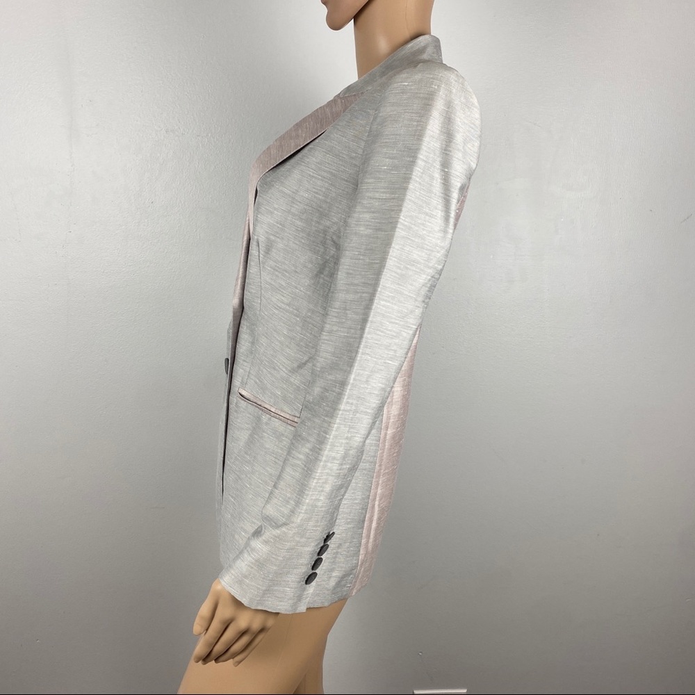 NEW REBECCA TAYLOR GREY DOUBLE BREASTED BLAZER - Picture 7 of 12
